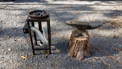 Picture of Charcoal Forge and Anvil